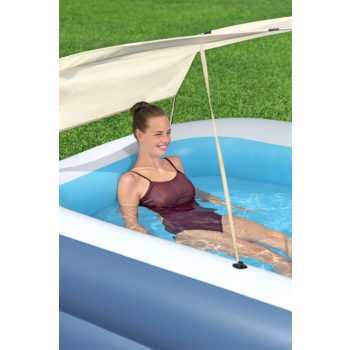 Rodzinny Basen dmuchany 254x178x140cm BESTWAY Ochrona UV + Ruchomy Daszek